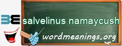 WordMeaning blackboard for salvelinus namaycush